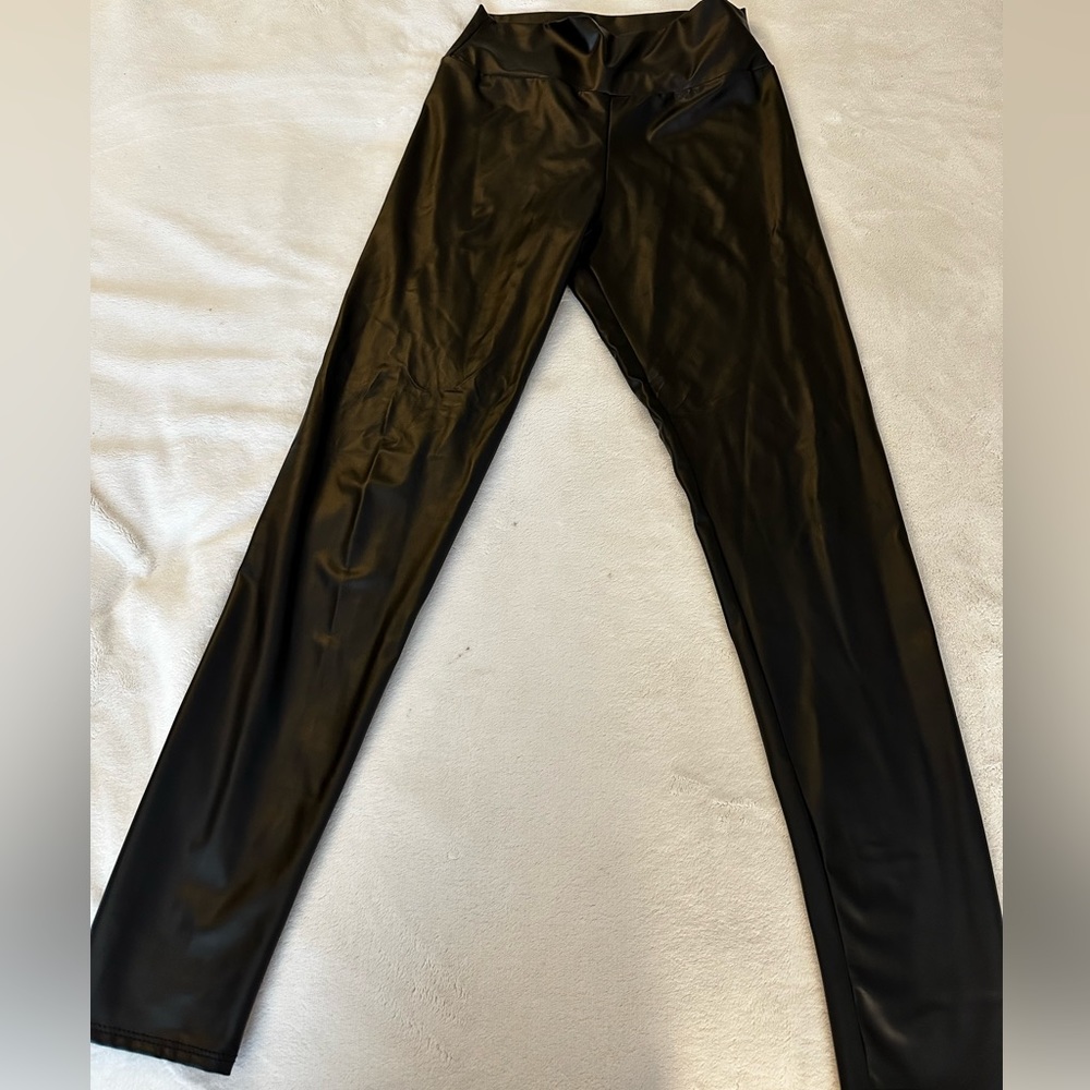 Windsor Black Faux Leather Pants